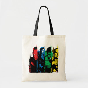 Avengers Classics   Paint Brush Lineup Tote Bag