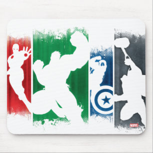 Avengers Classics   Paint Swatch Silhouettes Mouse Pad