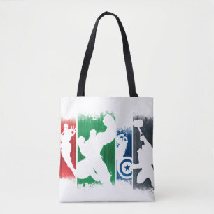 Avengers Classics Paint Swatch Silhouettes Tote Bag