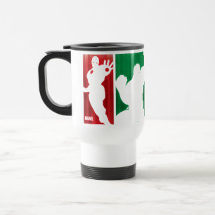 Avengers Classics Paint Swatch Silhouettes Travel Mug