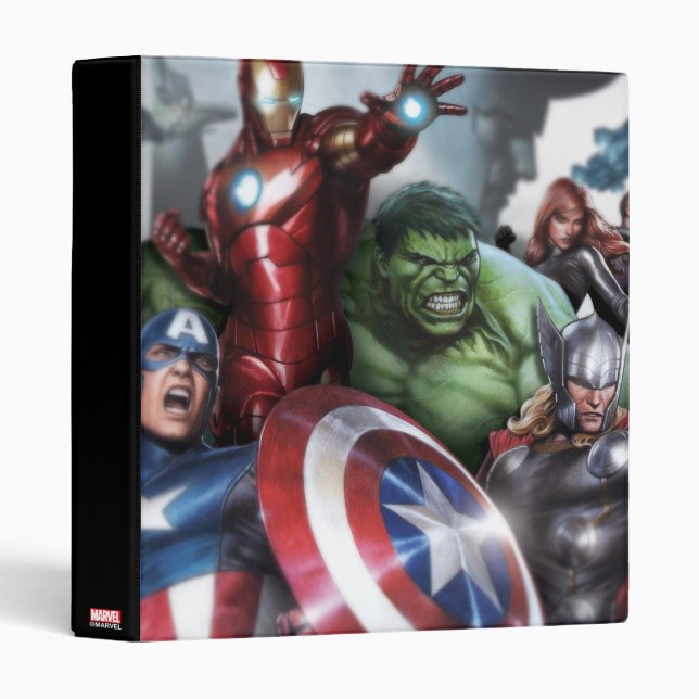 Avengers Classics | Poised For Battle Drawing Binder (Front/Spine)