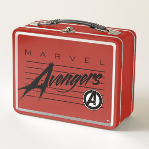 Avengers Classics   Retro Avengers Stylized Logo Metal Lunch Box