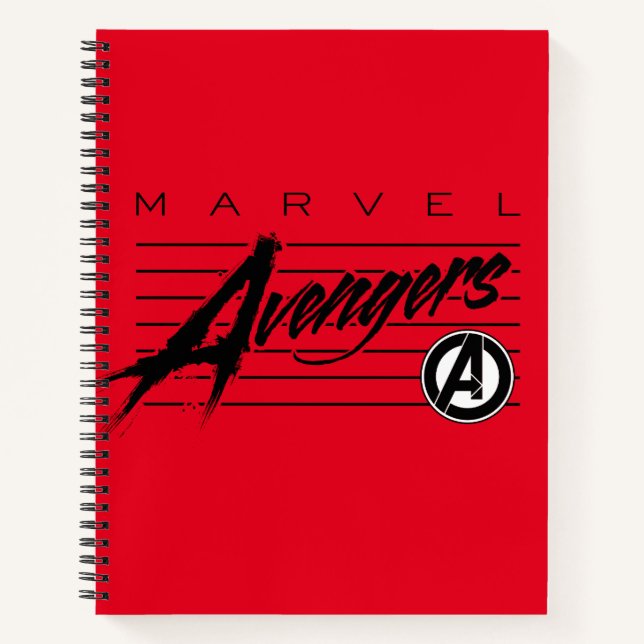 Avengers Classics | Retro Avengers Stylized Logo Notebook (Front)
