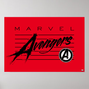 Avengers Classics   Retro Avengers Stylized Logo Poster