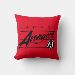 Avengers Classics Retro Avengers Stylized Logo Throw Pillow