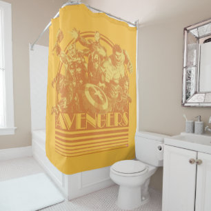 Avengers Classics Retro Avengers Sunset Graphic