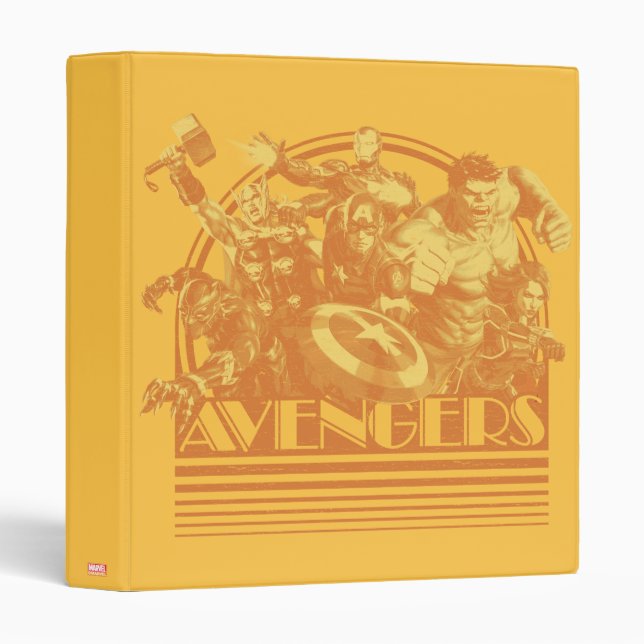 Avengers Classics | Retro Avengers Sunset Graphic Binder (Front/Spine)