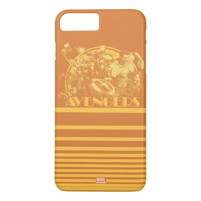 Avengers Classics | Retro Avengers Sunset Graphic Case-Mate iPhone Case (Back)