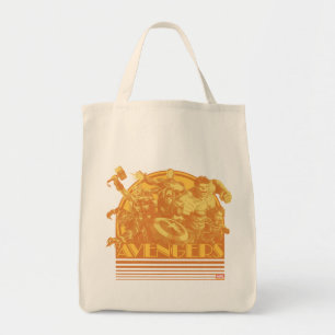 Avengers Classics Retro Avengers Sunset Graphic Tote Bag
