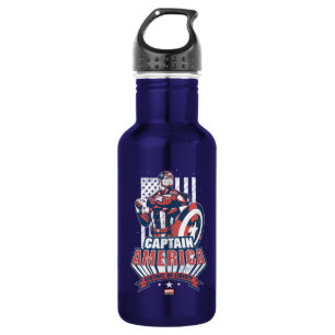 Avengers Classics Retro Captain America Liberty 532 Ml Water Bottle