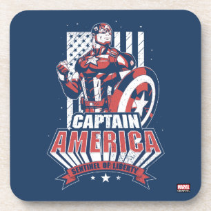 Avengers Classics Retro Captain America Liberty Coaster