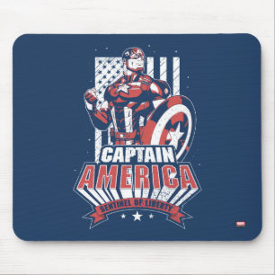 Avengers Classics   Retro Captain America Liberty Mouse Pad