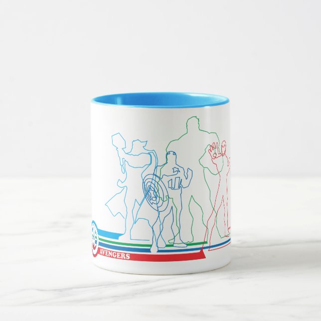 Avengers Classics | Retro Lineart Outline Mug (Center)