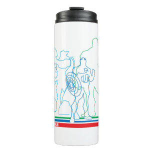Avengers Classics   Retro Lineart Outline Thermal Tumbler