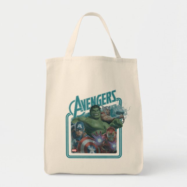 Avengers Classics | Retro Throwback Avengers Art Tote Bag (Front)