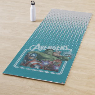 Avengers Classics Retro Throwback Avengers Art Yoga Mat