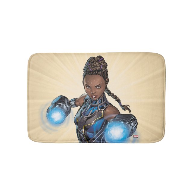 Avengers Classics | Shuri Leap With Gauntlets Bath Mat (Front)