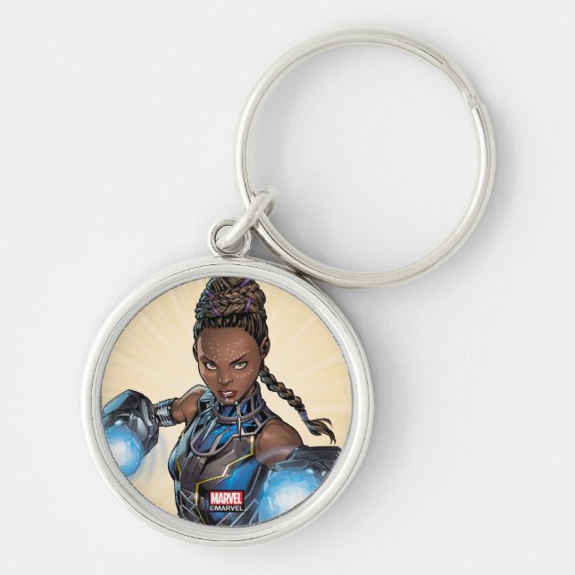 Avengers Classics | Shuri Leap With Gauntlets Keychain (Front)