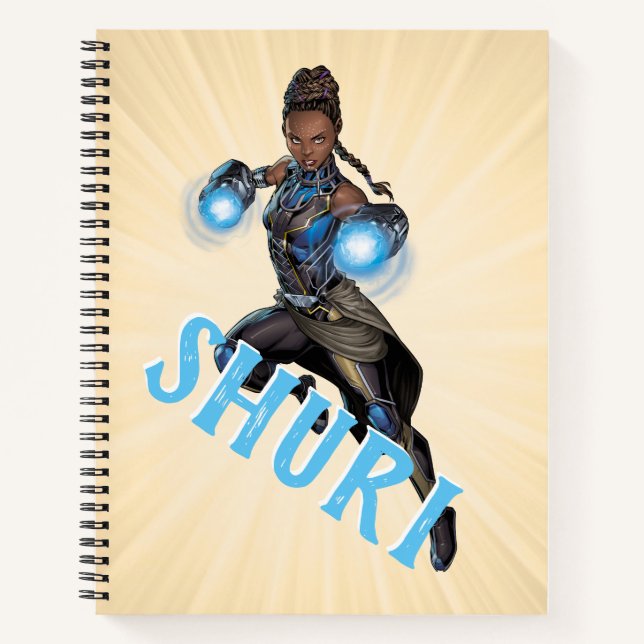 Avengers Classics | Shuri Leap With Gauntlets Notebook (Front)