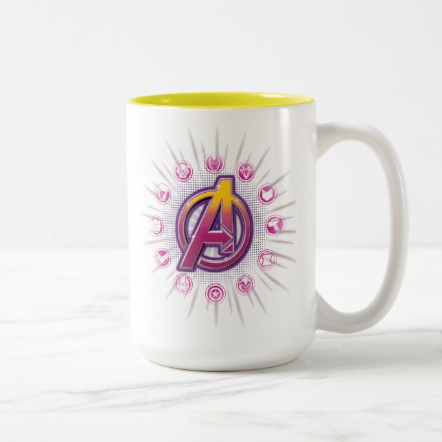 Avengers Classics | Stellar Avengers Icons Two-Tone Coffee Mug (Right)