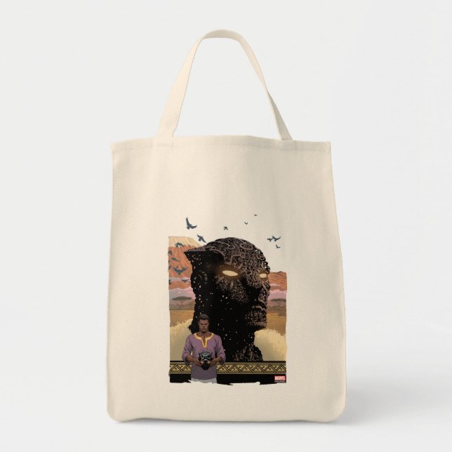 Avengers Classics | T'Challa As Black Panther Tote Bag (Front)