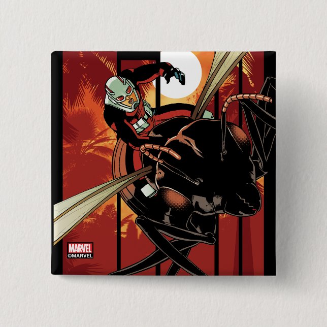 Avengers Classics | The Astonishing Ant-Man Cover 2 Inch Square Button (Front)