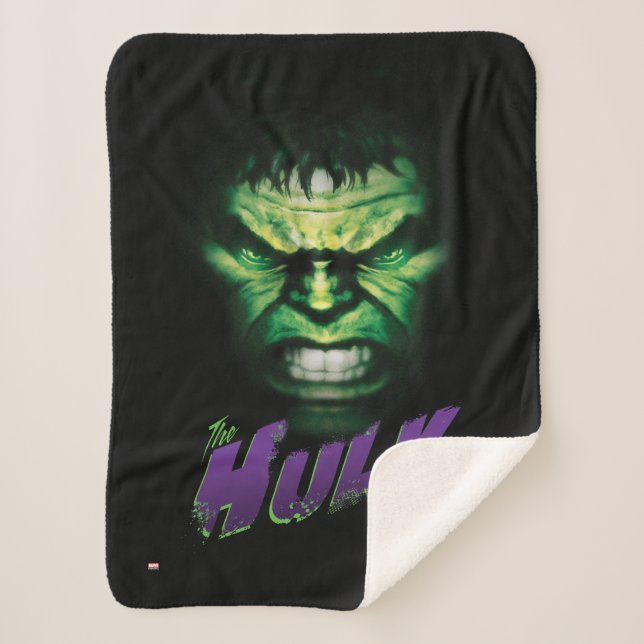 Avengers Classics | The Hulk Bold Graphic Sherpa Blanket (Front)