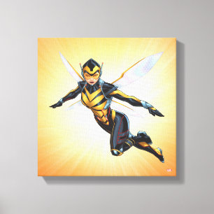 Avengers Classics   The Wasp Flying Canvas Print