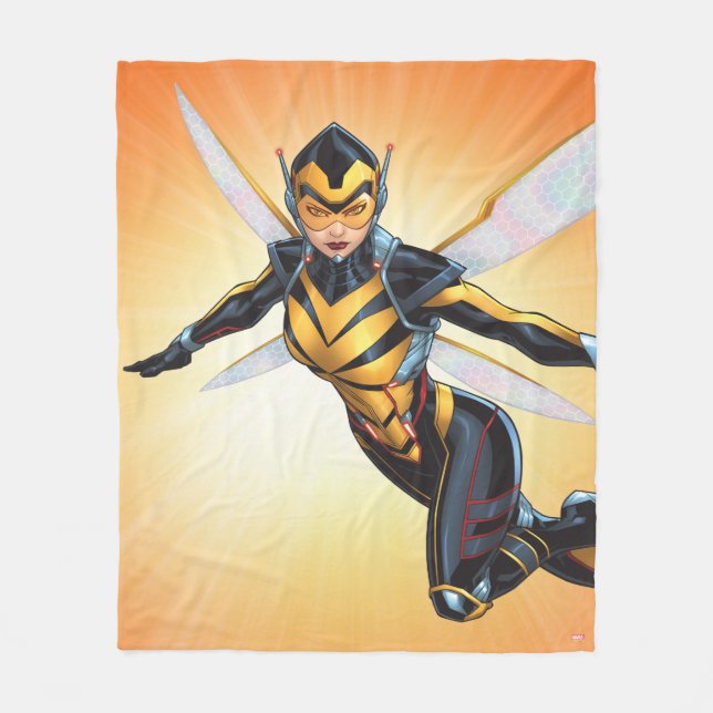 Avengers Classics | The Wasp Flying Fleece Blanket (Front)
