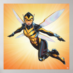 Avengers Classics   The Wasp Flying Poster