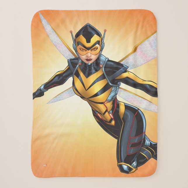 Avengers Classics | The Wasp Flying Sherpa Blanket (Front)
