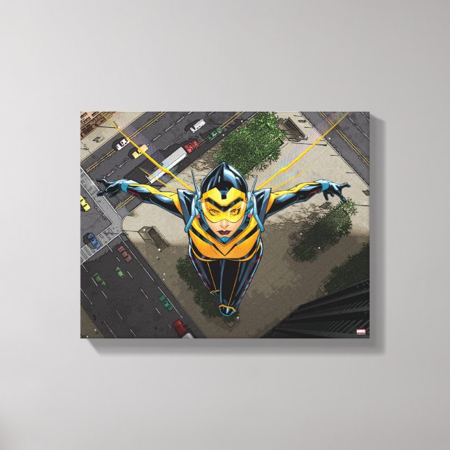 Avengers Classics | The Wasp Head-On Canvas Print (Front)