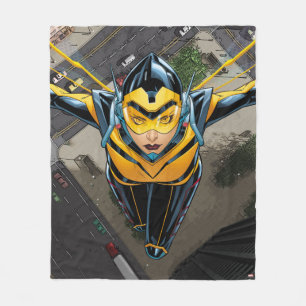 Avengers Classics The Wasp Head-On Fleece Blanket