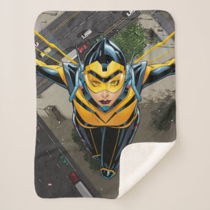 Avengers Classics   The Wasp Head-On Sherpa Blanket