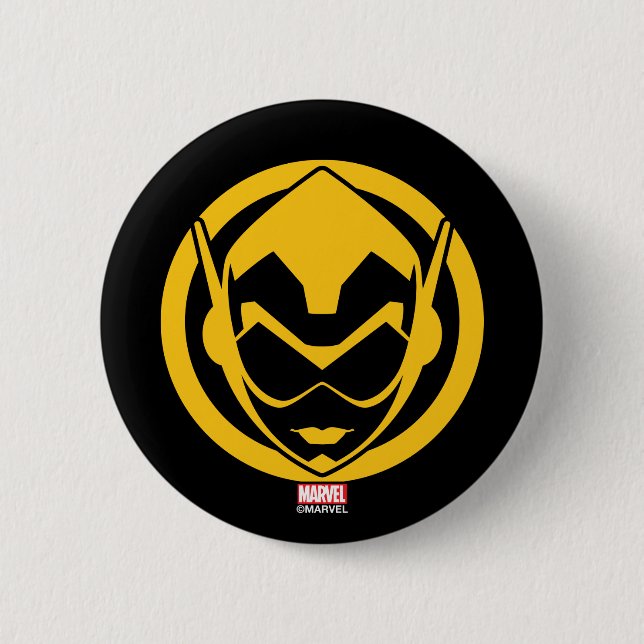 Avengers Classics | The Wasp Icon 2 Inch Round Button (Front)