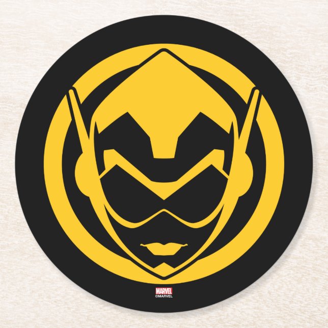 Avengers Classics | The Wasp Icon Round Paper Coaster (Front)