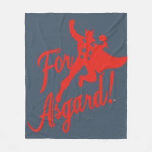 Avengers Classics Thor "For Asgard" Silhouette Fleece Blanket