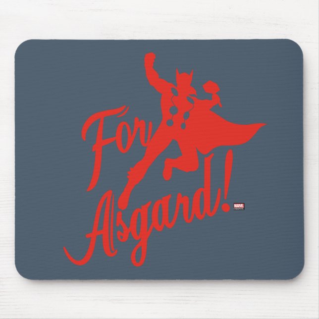 Avengers Classics | Thor "For Asgard" Silhouette Mouse Pad (Front)