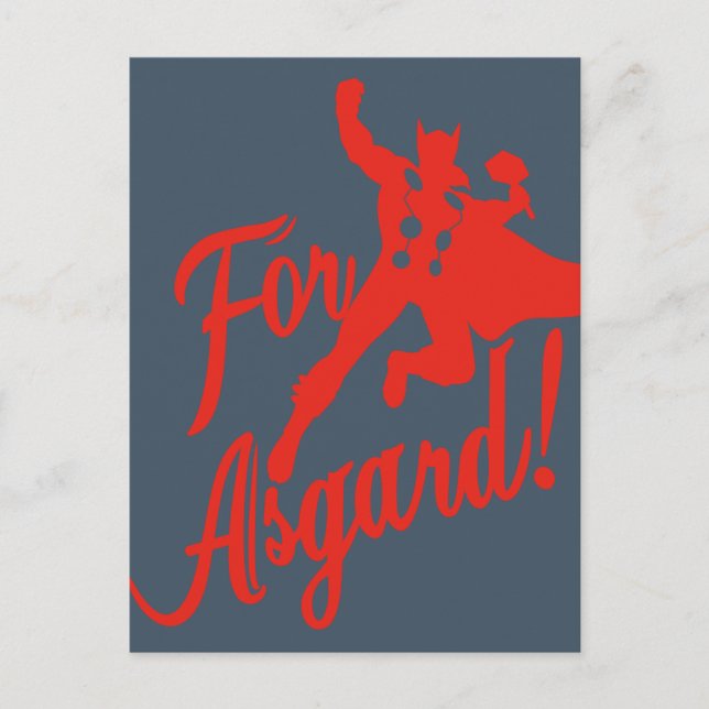 Avengers Classics | Thor "For Asgard" Silhouette Postcard (Front)