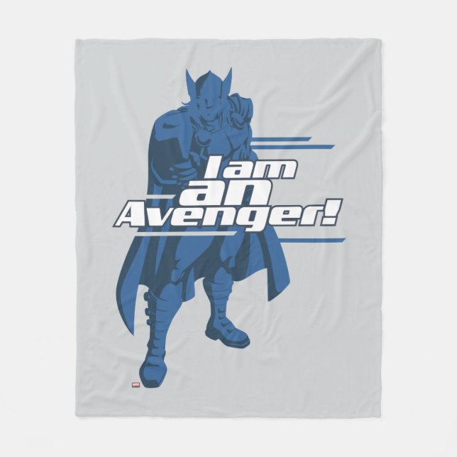 Avengers Classics | Thor "I Am" Graphic Fleece Blanket (Front)