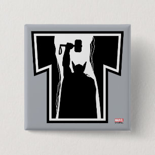 Avengers Classics   Thor Icon 2 Inch Square Button
