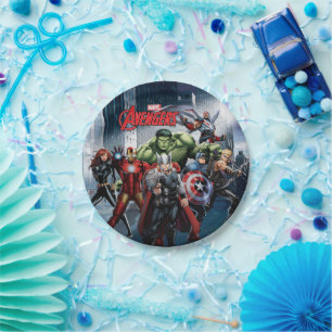 Avengers Classics Thor Leading Avengers Paper Plate