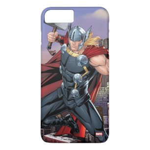 Avengers Classics   Thor Leaping With Mjolnir Case-Mate iPhone Case