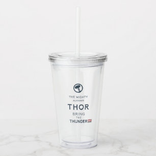 Avengers Classics Thor Typography Acrylic Tumbler
