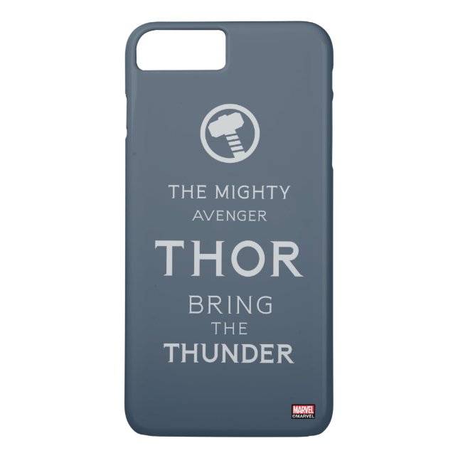 Avengers Classics | Thor Typography Case-Mate iPhone Case (Back)
