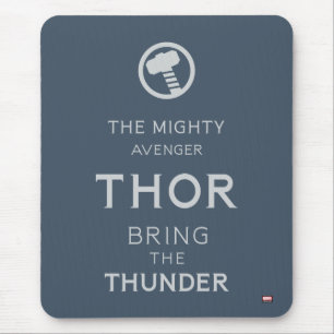 Avengers Classics   Thor Typography Mouse Pad