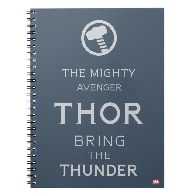 Avengers Classics | Thor Typography Notebook (Front)