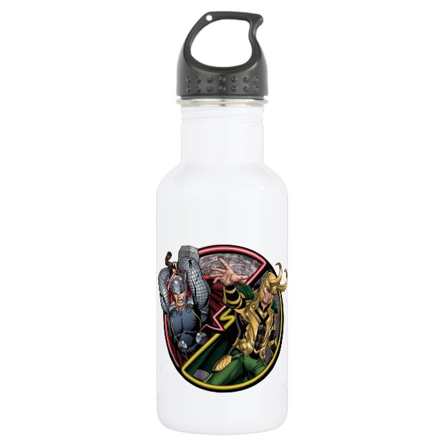Avengers Classics | Thor Versus Loki 532 Ml Water Bottle (Front)