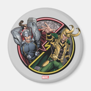 Avengers Classics Thor Versus Loki Magnet