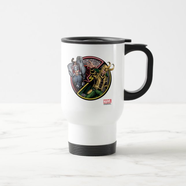 Avengers Classics | Thor Versus Loki Travel Mug (Right)